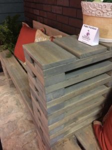 Featuring pallet furniture designed and built by Vision Resources - http://www.vrocp.org